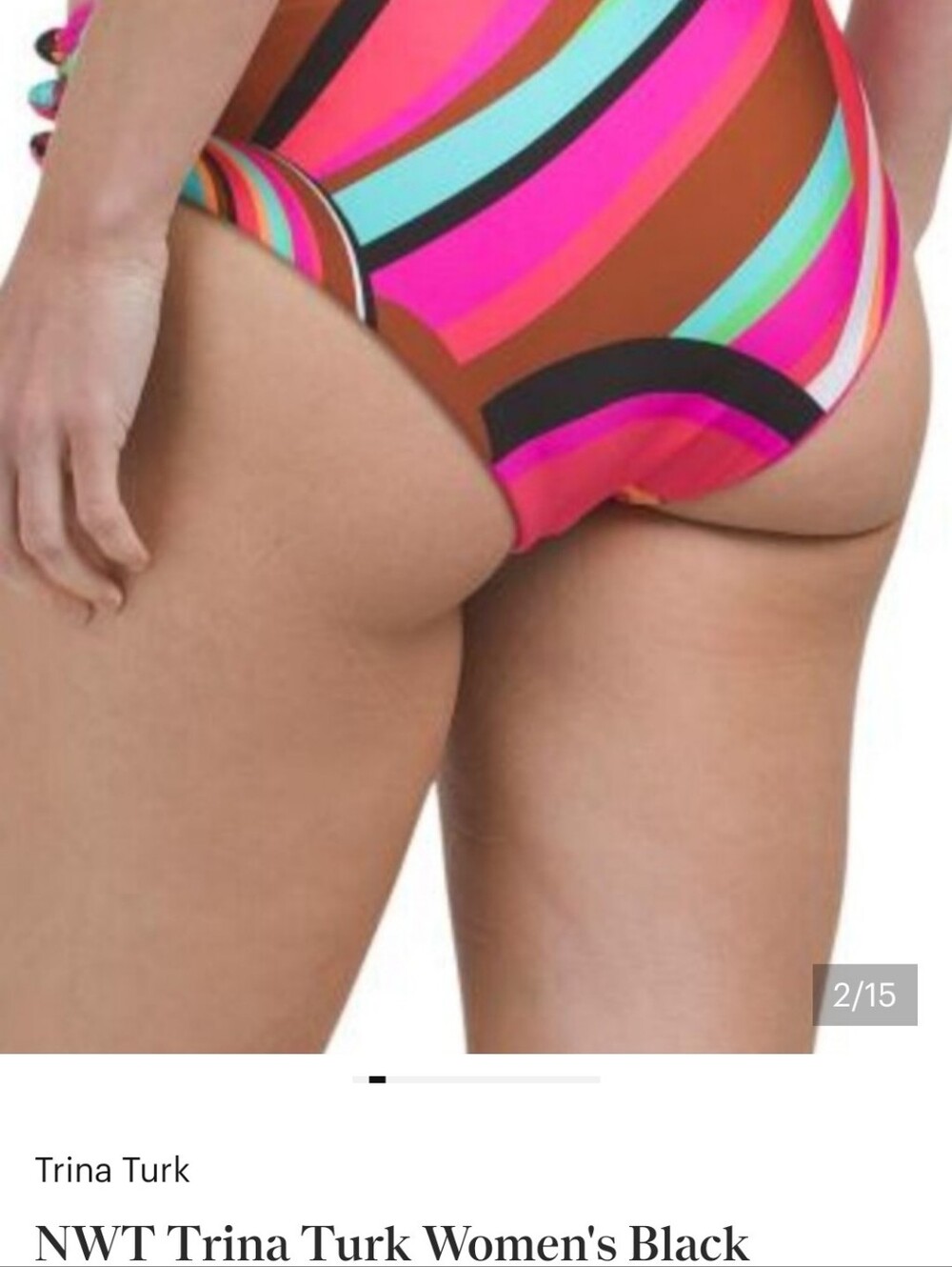 NWT Trina Turk Swirls Bikini Set Top & Bottom ■ Size 8 - Picture 8 of 10